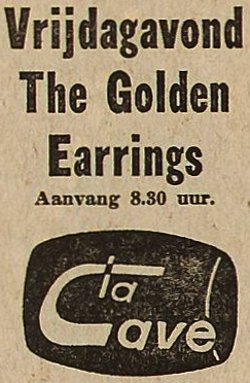 The Golden Earrings show announcement November 12 1966 Vlissingen - La Cave